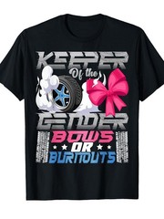 Gender Reveal Party Shirt for & – Keeper of the Gender Burnout or Bow T-Shirt