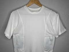 Lilcreek Concealed Carry Compression Shirt Men’s Size L White Tactical Holster