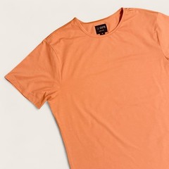 Cuts Clothing Mens XL Burnt Orange AO Curve-Hem Short Sleeve Stretch Tee PYCA