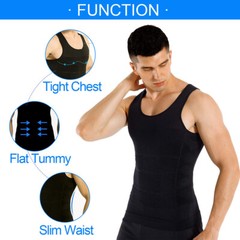 Sculptcore Men’s Body Shaper Compression Ionic Shaping Shirt Slimming Tank Top