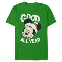 Men’s Mickey & Friends Good All Year Happy Face T-Shirt