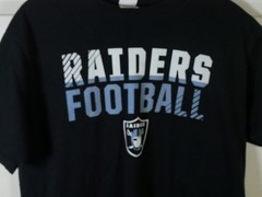 Raiders Football Shirt Size L – Port & Company – Las Vegas LV NFL