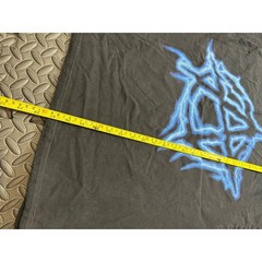 Revenge T-Shirt Mens XL Black Blue Lightning Anarchy Graphic Streetwear Tee