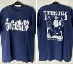 Turnstile Pressure To Succeed T shirt Navy 2 sided Classic style S-5XL QA1965