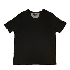 Banana Republic Dress Vee Black V-Neck Short Sleeve T-Shirt XL