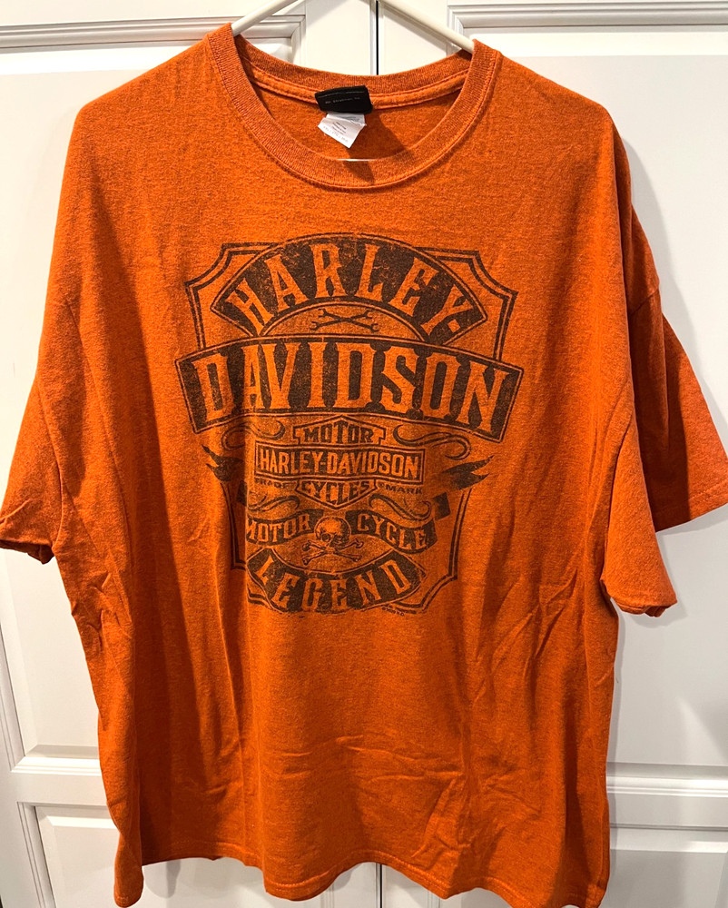 Harley Davidson T-Shirt Chesapeake Burnt Orange 2XL Free shipping