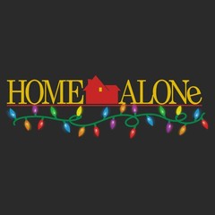Men’s Home Alone Classic Logo Christmas Lights T-Shirt