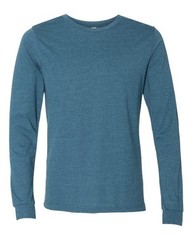 BELLA + CANVAS Heather CVC Long Sleeve Tee – 3501CVC