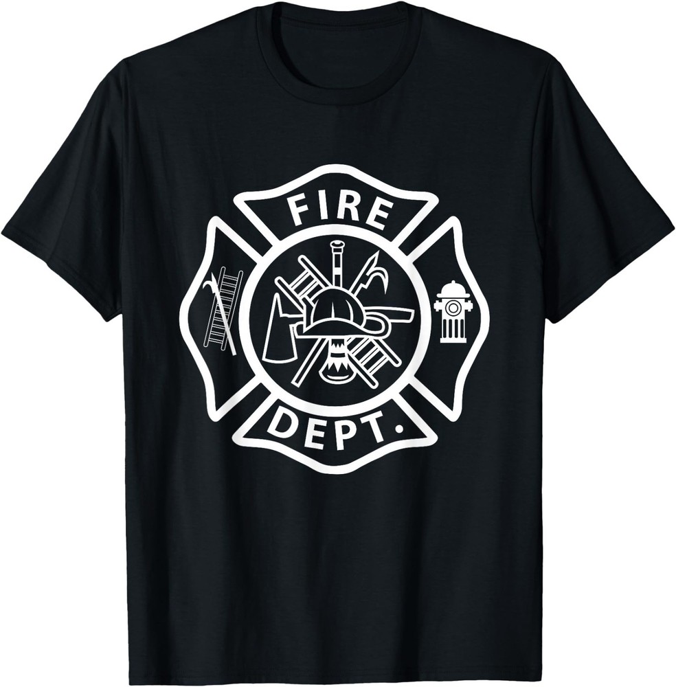 Fire Department Logo Uniform Fireman Symbol Firefighter Gear T-Shirt