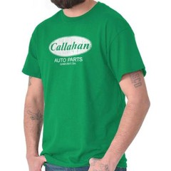 Funny Car Mechanic Gift Callahan Auto Parts Womens or Mens Crewneck T Shirt Tee