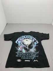Tenaciti Shirt Mens Small Black Eagle Lightning Graphic Tee Motivational Tagless