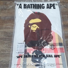 A Bathing Ape BAPE Men’s White Ape Head Graphic Tee M Crew Neck Cotton Knit