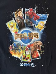 2016 Universal Studios Florida Navy Blue T-shirt ADULT XXL Harry Potter Minions