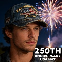 USA 250th Anniversary Hat 1776-2026 – USA Patriotic Baseball Cap, Adjustable …