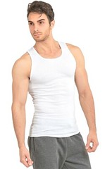 Mens 3 Pack Knocker White A-SHIRTS Small Medium Large XL 2XL 3XL