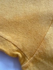70s Russell Athletic Bobcats T-Shirt Yellow Gold Tag Single Stitch Vintage M