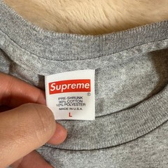 Supreme Ralph Steadman Box Logo Tee Heather Grey (SS22) Size L