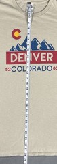 Denver Colorado 5280 Mens T-Shirt Size XL Off-White Short Sleeve