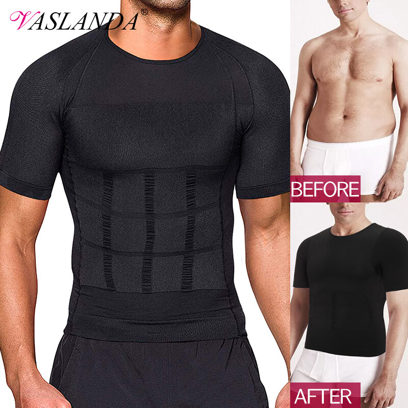 Men Fajas Para Hombres Faja Reductora De Hombres Body Abdomen Control Tee Shaper