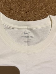 Nike The Nike Tee Men’s L White Crew Neck Short Sleeve Cotton Graphic Tee