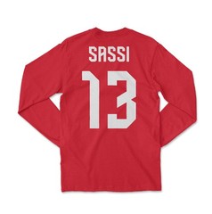 Tunisia Pride Sassi 13 Two-Sided Jersey Style Long Sleeve T-Shirt