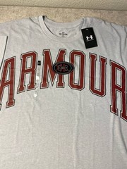 Under Armour Men’s ARMOUR Graphic T-Shirt Gray 2XL XXL New With Tags NWT