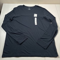 NEW Sonoma Long Sleeve Tee Mens 3XLT Tall Blue Supersoft Crewneck Cotton Blend