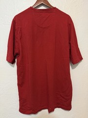 Greg Norman T-Shirt XL Red American Flag Shark Logo 100% Cotton Golf Casual