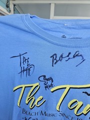 “The Tams” Signed Band T-Shirt Size Large 100% Cotton See Pics Stained NWOT