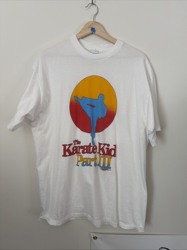 1980s Vtg Movie Promo Karate Kid 3 1989 Shirt Size XL