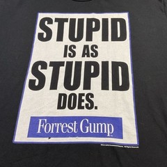 Forrest Gump T-Shirt Men Sz 2XL 2012 Y2K Graphic Tee Stupid Is As Stupid Does