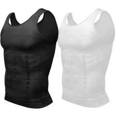 Men Body Shaper Toning T-Shirt Ultra Durable Vest Compression Underwear Tank Top