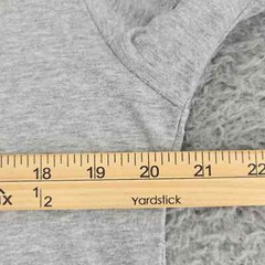True Religion Shirt Mens Large Gray Heather Spellout Long Sleeve Crew Neck