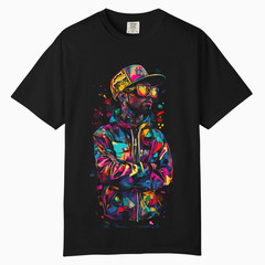 Urban Neon Hip Hop Graphic Tee, Comfort Colors T Shirt, Unisex Streetwear Tee