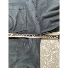 KEY Workwear Long Sleeve Pocket T Shirt Mens Large Gray Est 1908 Cotton Blend