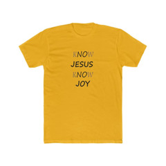 Next Level 3600 Soft Cotton Tee “KNOW JESUS KNOW JOY”