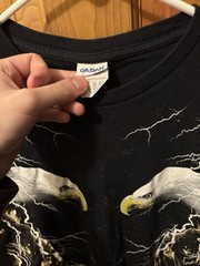 Vintage Y2K Bald Eagle Shirt