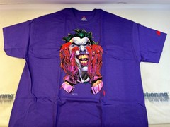 Graphitti Designs Joker Salvation by Neal Adams Purple T-shirt Hanes Tagless 2XL