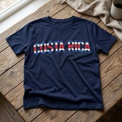 Costa Rica T-shirt Flag Patriotic Nationality Country Costa Rica Tee Shirt TA79