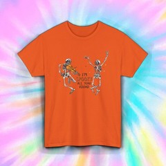I’m Spooky All Year Round Skeleton Shirt | Funny Dancing Skull Halloween Tee
