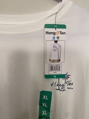 Hang Ten Men’s Long Sleeve Sun Tee, UPF 50+, Quick-dry fabric, Lightweight Sz XL