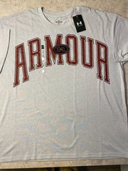 Under Armour Men’s ARMOUR Graphic T-Shirt Gray 2XL XXL New With Tags NWT
