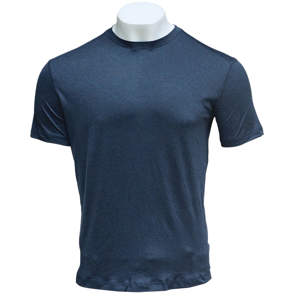 NEW AndersonOrd Butter T Men’s T-Shirt NAVY HEATHER Athletic Golf Gym UPF 50+