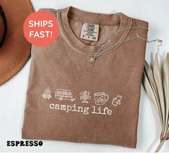 Camping Life Shirts, Camping Shirt, Camper Shirt, Happy Camper T-Shirt