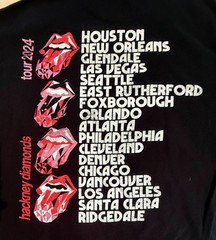 ROLLING STONES 2024 Shirt – ’24 Carat Hackney Diamonds Tour Black SIZE LARGE