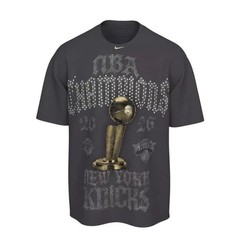 Nike NBA Champions New York Knicks 2026 Crystal Rhinestone T Loose Fit Black M