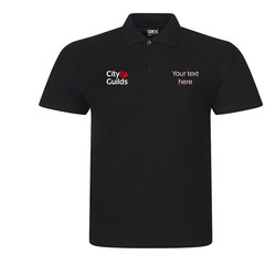 City & Guilds Polo shirt customised embroidered with company name or any text