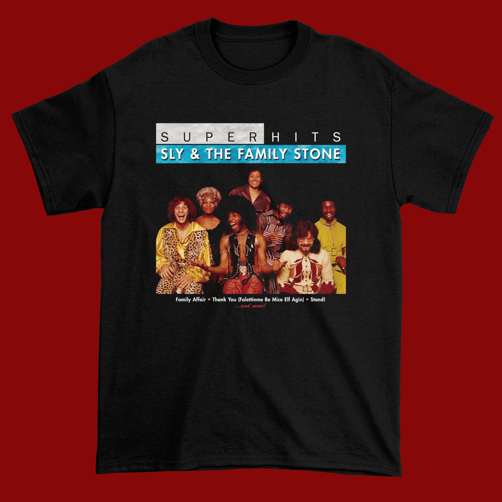 Sly Stone Sly & The Family Stone Black S-5XL Gift For Fans T-shirt NEW DM130
