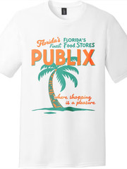 Publix Supermarket Vintage Tee | Florida’s Finest Graphic, Unisex Black & White