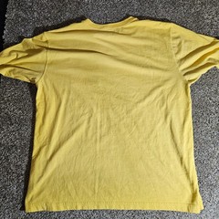 Carhartt K87 Mens Loose Fit Pocket T-Shirt Yellow Large L Cotton Blend Workwear